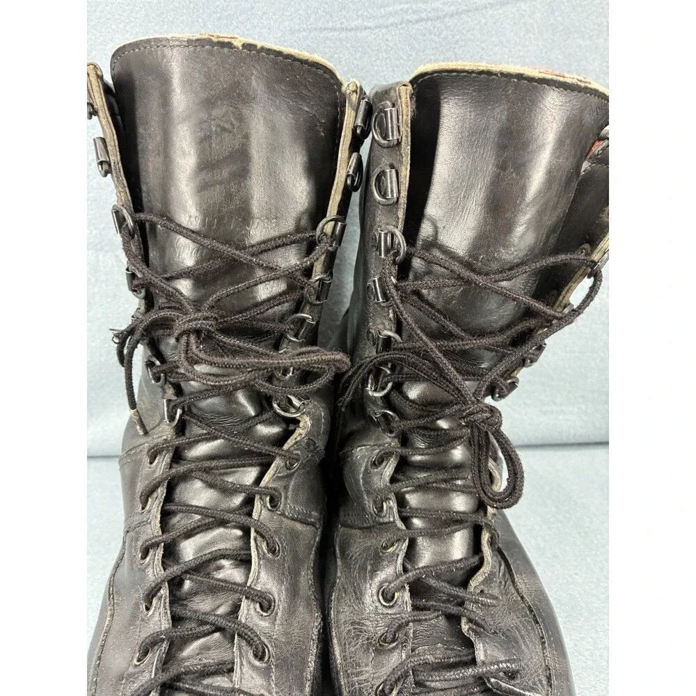 Vintage Danner 6911 Men’s Size 9 Black Leather Lace Up Work Combat Boots